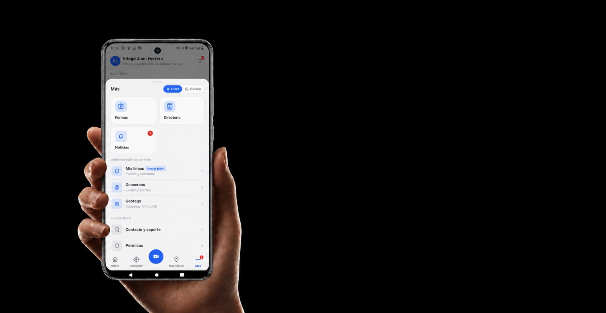 Ecosistema de movilidad Nextor Móvil reunido en una sola app