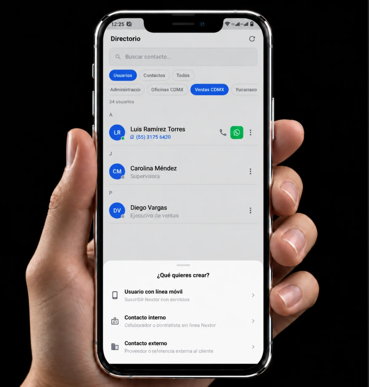 Ordena tus contactos