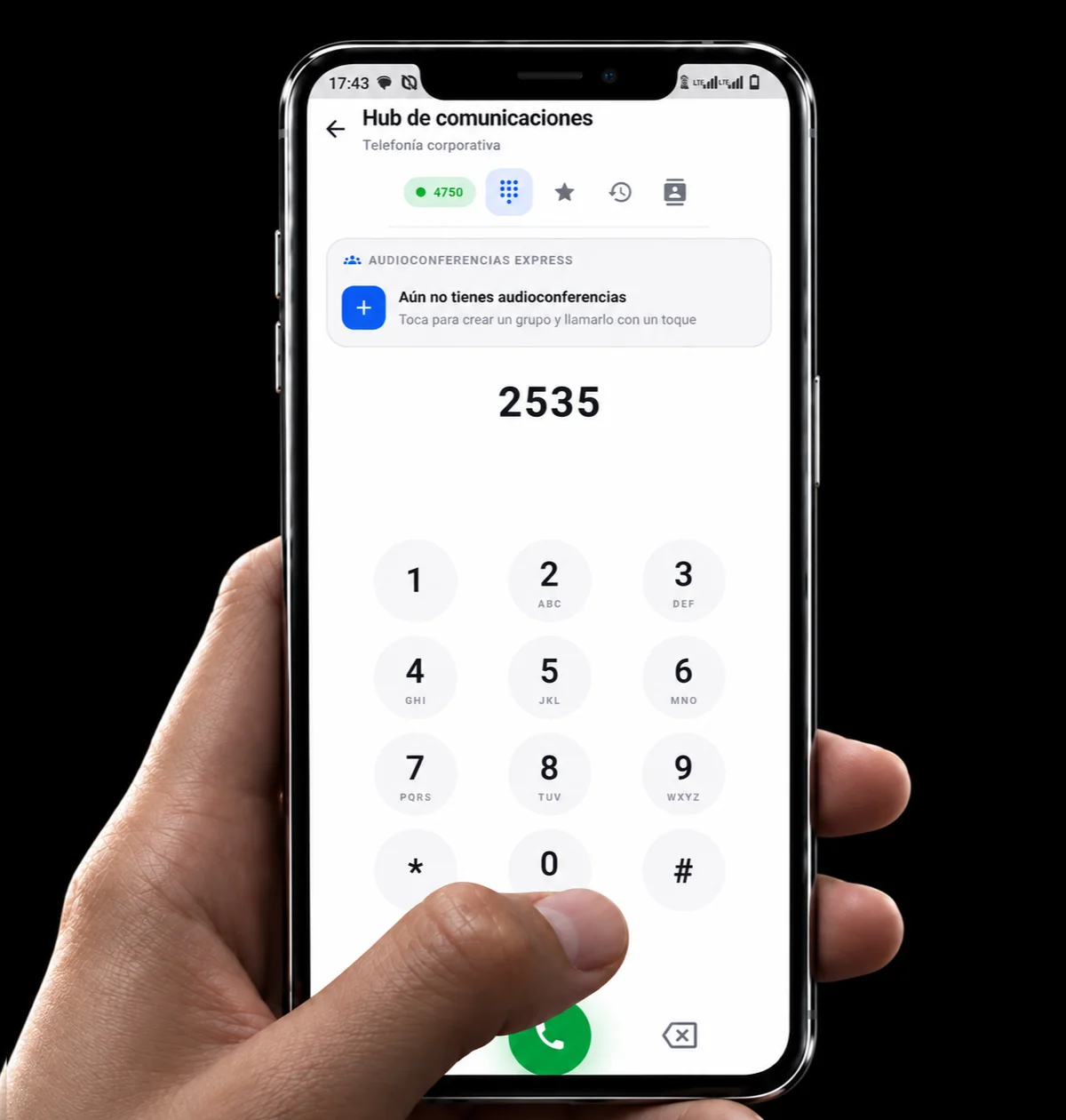 Marca por extensión desde la app